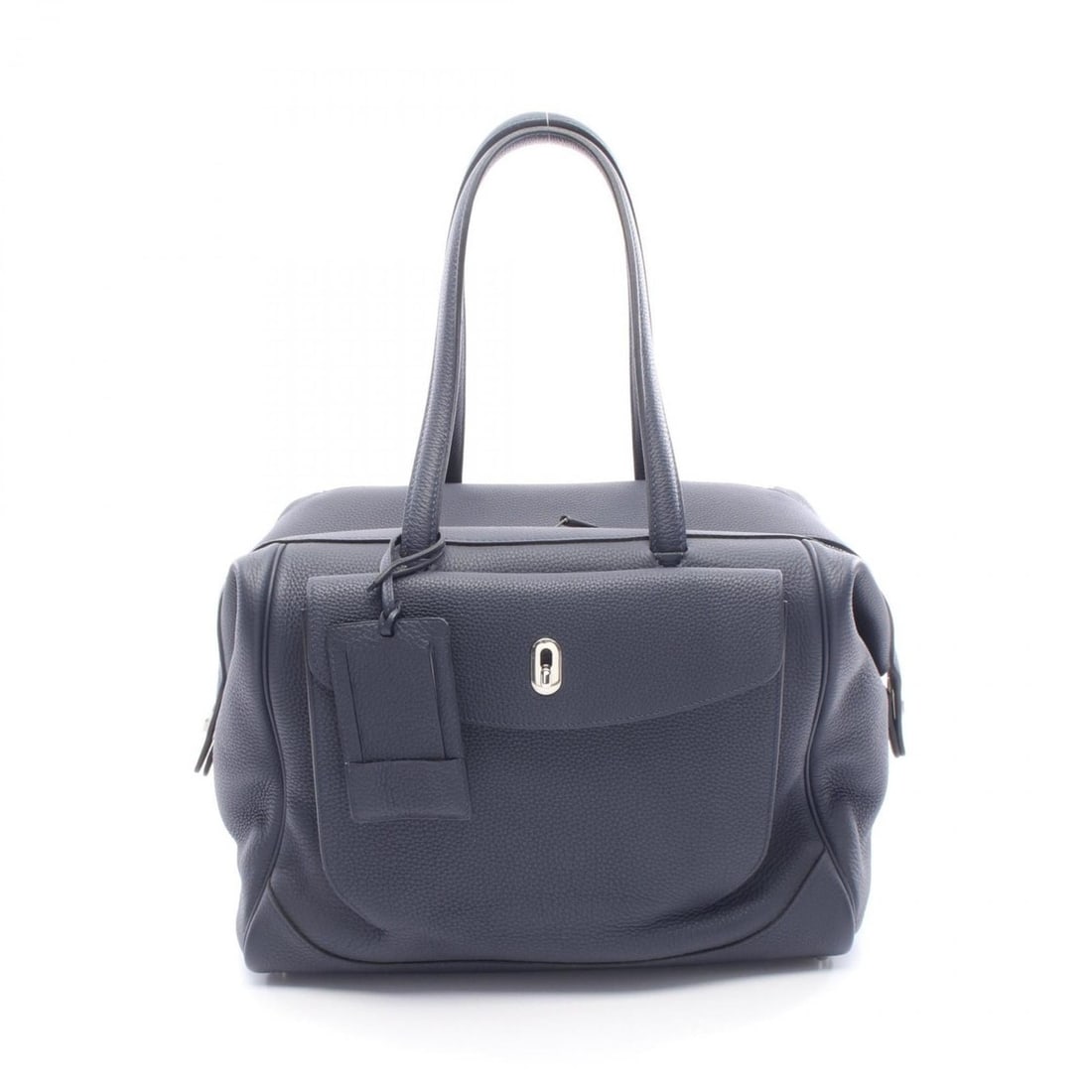 Hermes Hermès Warago Cabin 35 handbag, leather Togo Togo, for men and women, navy blue: --- Catalog ---Category: SizeSize (HxWxD): 25cm x 35cm x 19cm / 9.84'' x 13.77'' x 7.48''Category: DesignType: HandbagColor: Blue nuit, NavyGender: Men,WomenMaterial: Togo leather Category: GeneralBra