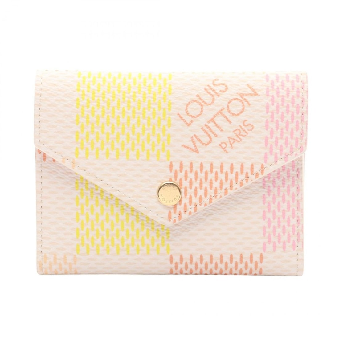 Louis Vuitton Portefeuille Victorine Tri-fold Wallet, Canvas Damier Leather, Women's, White,: --- Catalog ---Category: SizeSize (HxWxD): 9cm x 12cm x 1.5cm / 3.54'' x 4.72'' x 0.59''Category: DesignType: Wallet (tri-fold)Color: Multi-color, WhiteGender: WomenMaterial: Canvas Category: GeneralM