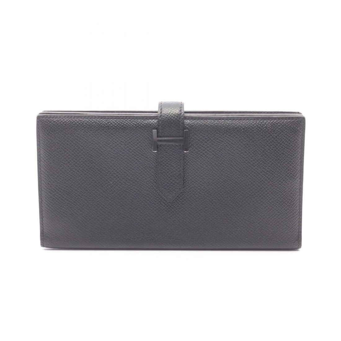 Hermes Hermès Bearn Soufflet Bi-fold Long Wallet in Calfskin Leather (Cowhide) with Epsom Leather, (1 of 11)