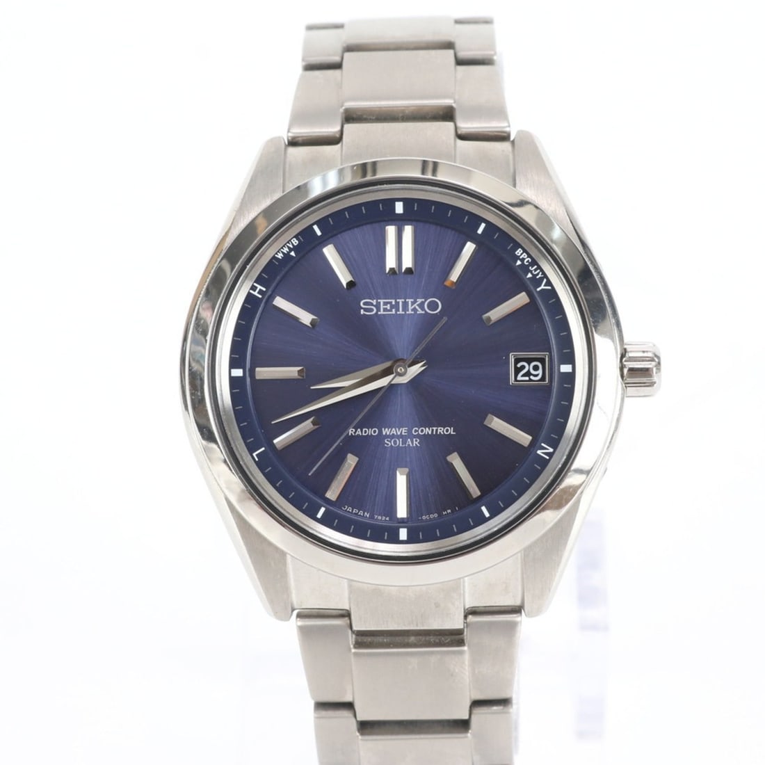 Seiko Brightz Solar Radio-Controlled Watch with Date Function, 7B24 0BHO, Silver, Men's: --- Catalog ---Category: SizeWrist Size: 17cm / 6.69''Case Diameter: 39mm / 1.54''Category: DesignType: WristwatchGender: MenColor (Dial): BlueCategory: GeneralMPN: 7B24 0BHOBrand: SeikoCountry of Ori