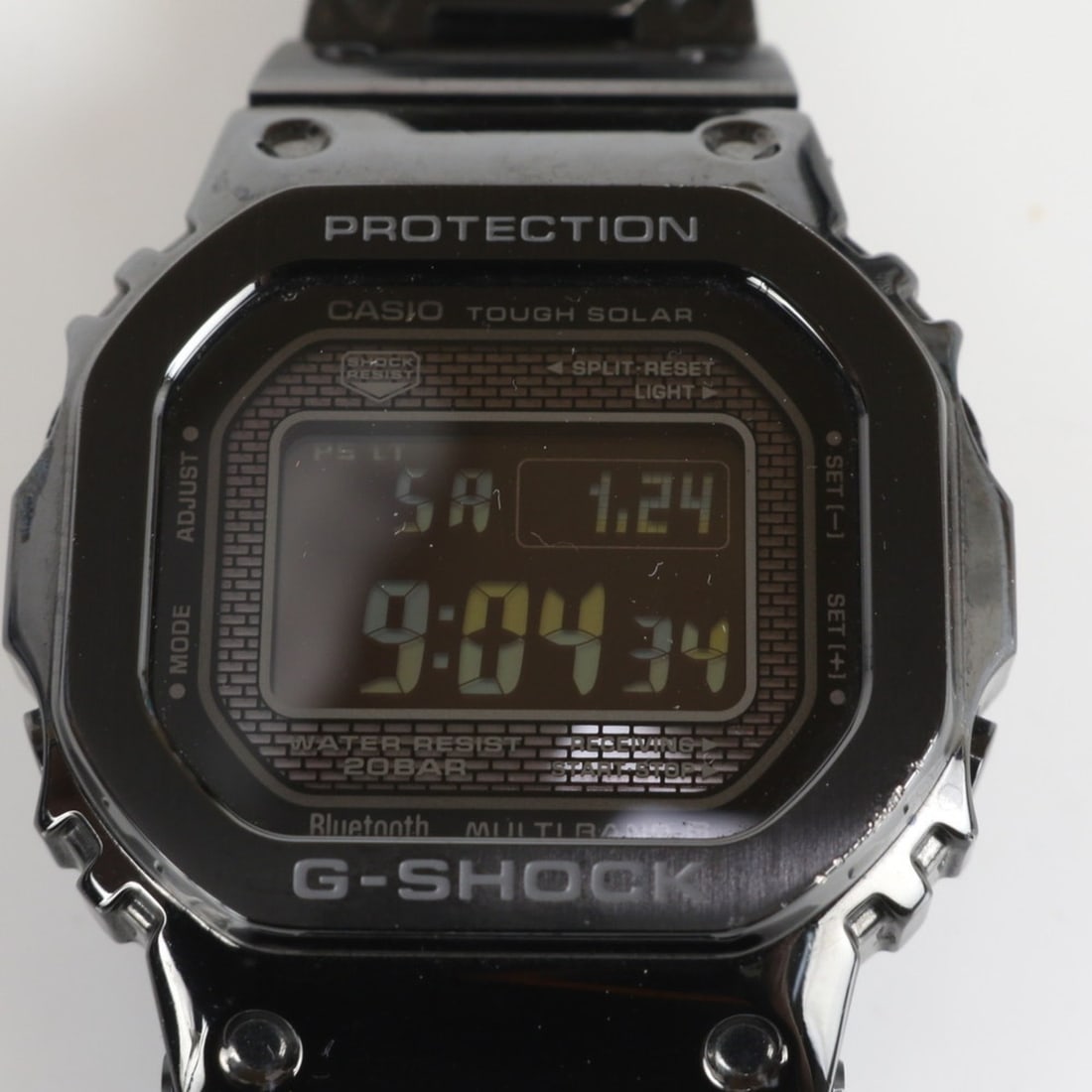 CASIO G-SHOCK GMW-B5000 Full Metal Solar Radio-Controlled Watch, Black, Men's: --- Catalog ---Category: SizeWrist Size: 20.5cm / 8.07''Case Diameter: 48mm / 1.89''Category: DesignType: WristwatchGender: MenColor (Dial): BlackCategory: GeneralMPN: GMW-B5000Brand: CasioCategory: M