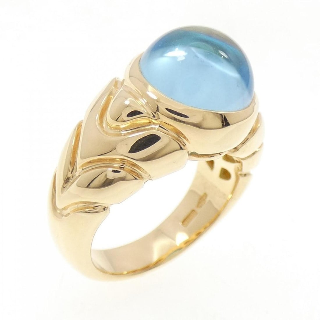 Bvlgari Doppyo Ring: --- Catalog ---Category: SizeJP Size: 9.0US Size: 5Category: DesignType: Band ringStone: TopazGender: WomenMaterial: Yellow gold (18K)Category: GeneralBrand: Bvlgari--- Item List ---Section: