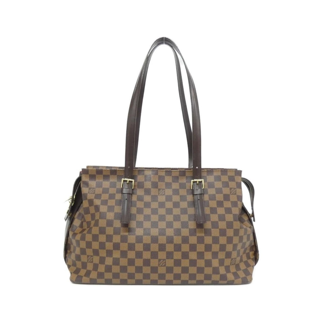Louis Vuitton Damier Chelsea N51119 Shoulder Bag: --- Catalog ---Category: SizeSize (HxWxD): 28cm x 42cm x 14cm / 11.02'' x 16.53'' x 5.51''Category: DesignType: Shoulder bagColor: EbeneGender: WomenMaterial: Coated canvas Hardware Color:
