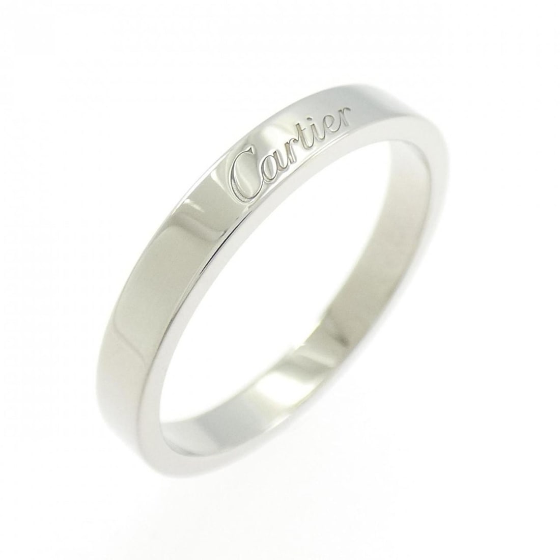 Cartier Engraved Ring: --- Catalog ---Category: SizeUS Size: 9Brand Size: 58Category: DesignType: Band ringColor: PlatinumGender: Women,MenMaterial: Platinum 950Category: GeneralMPN: B4232400Brand: Cartier--- Item List ---S