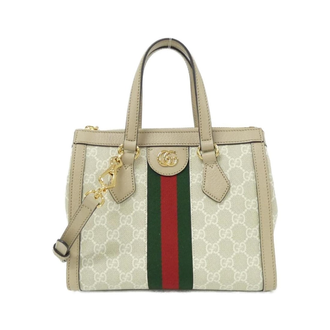Gucci OPHIDIA 547551 UULAG handbag: --- Catalog ---Category: SizeSize (HxWxD): 20cm x 24cm x 10cm / 7.87'' x 9.44'' x 3.93''Category: DesignType: HandbagColor: Beige, WhiteGender: WomenMaterial: GG Supreme , Canvas , Leather Category: