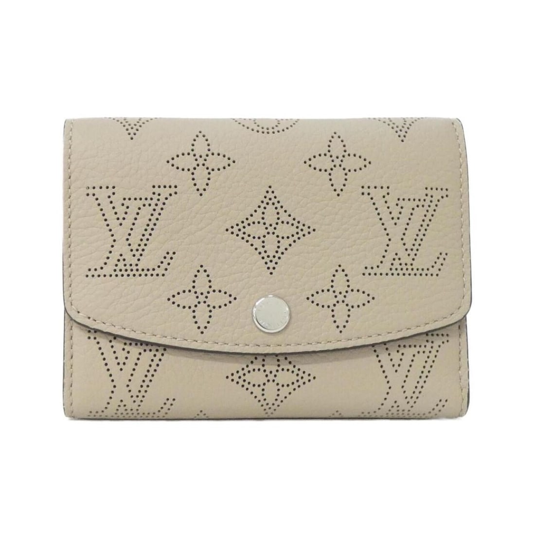 Louis Vuitton Mahina Portefeuille Iris Compact M62542 Wallet: --- Catalog ---Category: SizeSize (HxWxD): 9cm x 12cm x 2cm / 3.54'' x 4.72'' x 0.78''Category: DesignType: Wallet (bi-fold)Color: GalleGender: WomenMaterial: Leather Category: GeneralMPN: