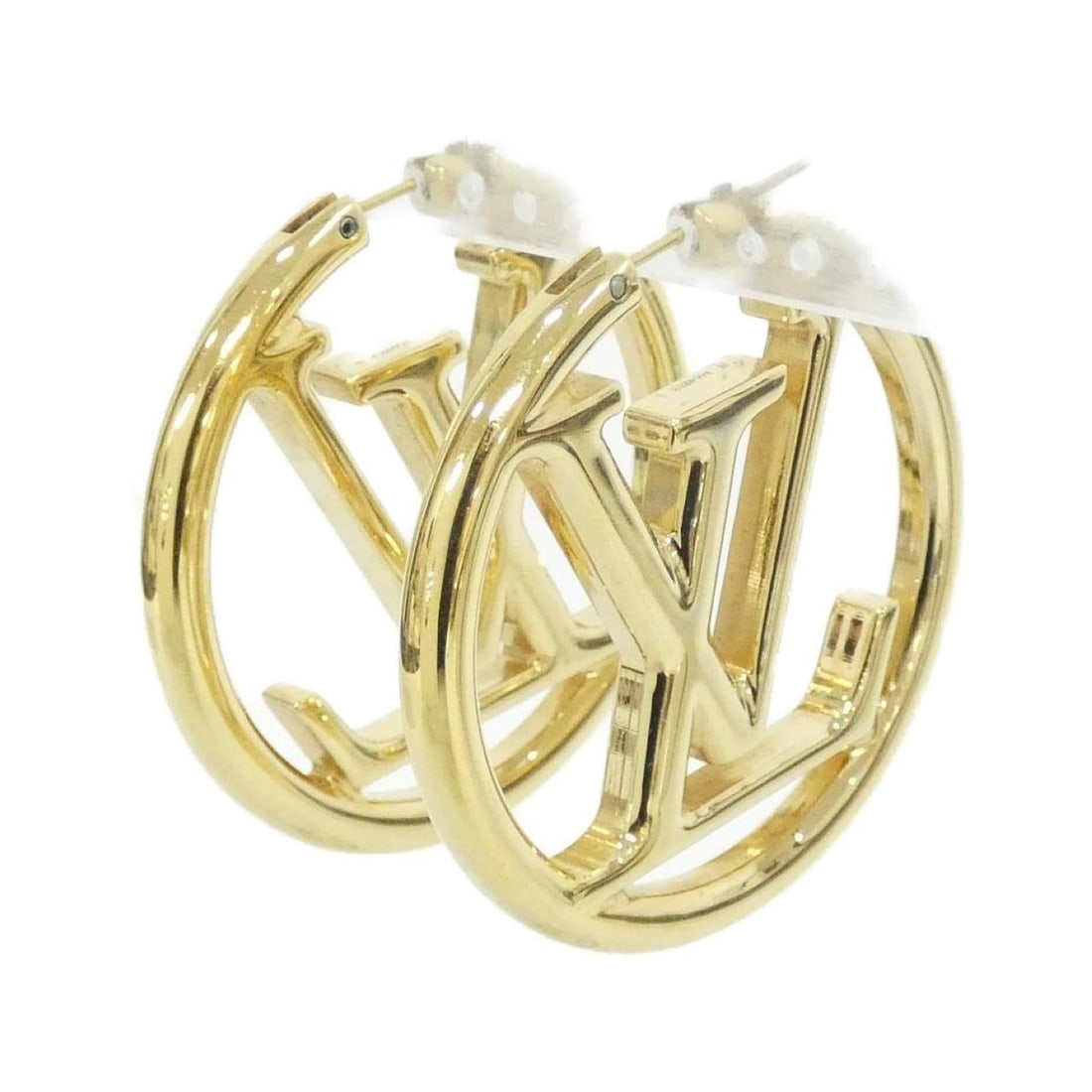 Louis Vuitton Louise Hoop Earrings M64288: --- Catalog ---Category: SizeSize (HxWxD): 50.00mm x 49.00mm x 4.00mm / 1.97'' x 1.93'' x 0.16''Category: DesignType: Hoop earringsColor: GoldGender: WomenCategory: GeneralMPN: M64288Brand: Louis Vuit