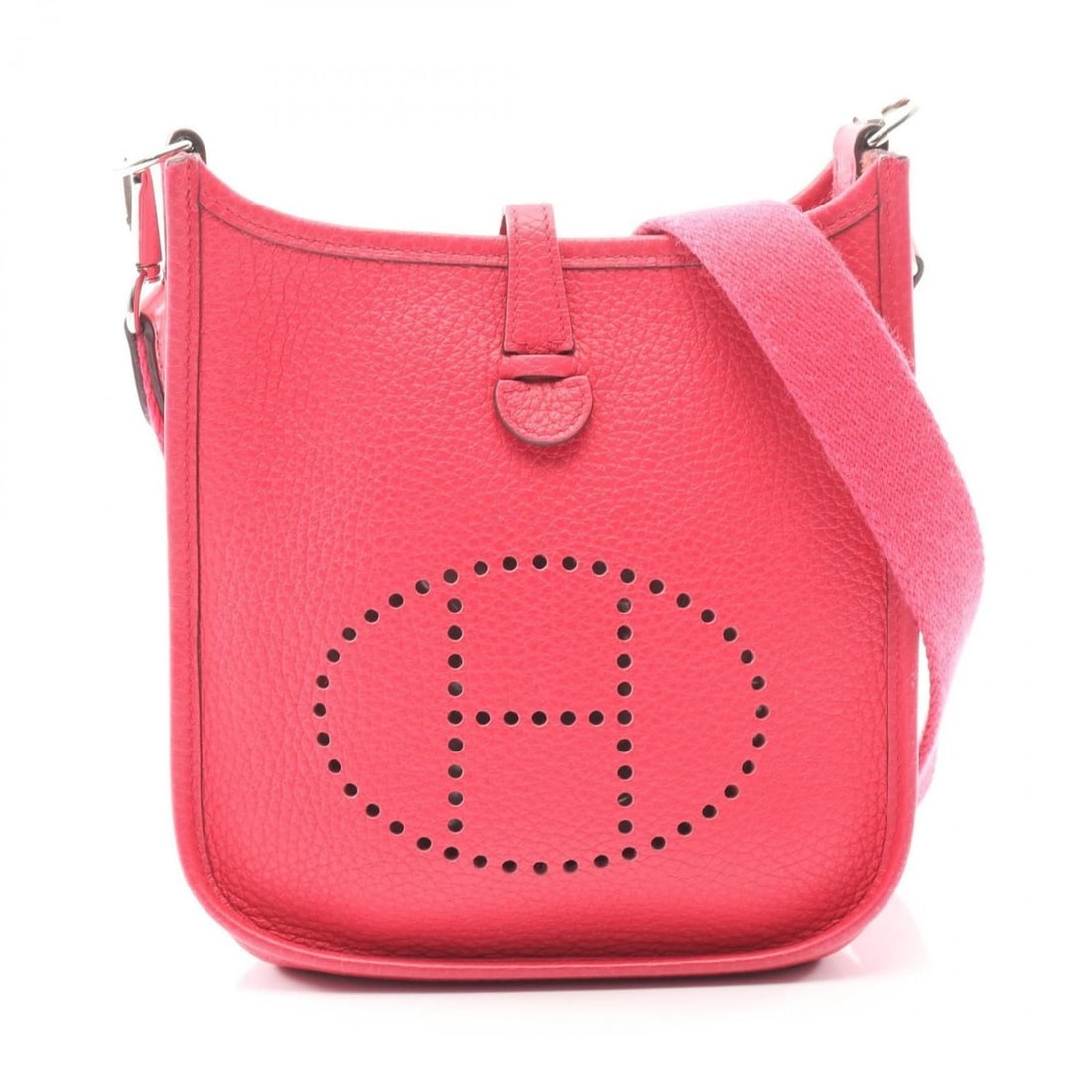 Hermes Hermès Evelyn TPM shoulder bag in Taurillon Clemence leather, pink for women (1 of 11)