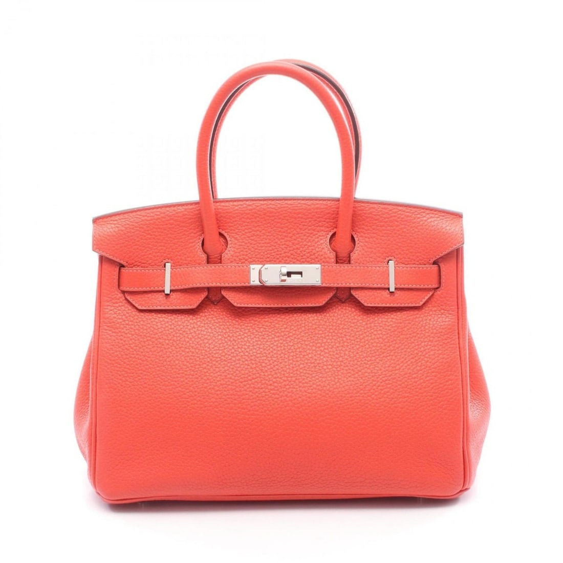 Hermes Hermès Birkin 30 handbag in Taurillon Clemence leather, red, for women: --- Catalog ---Category: SizeSize (HxWxD): 24cm x 30cm x 15cm / 9.44'' x 11.81'' x 5.9''Category: DesignType: HandbagColor: Red colorGender: WomenMaterial: Taurillon clemence leather Hardware Color: S