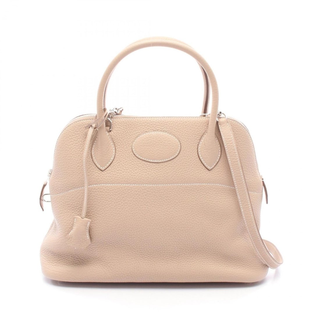 Hermes Hermès Bolide 31 handbag in Taurillon Clemence leather, beige. (1 of 8)