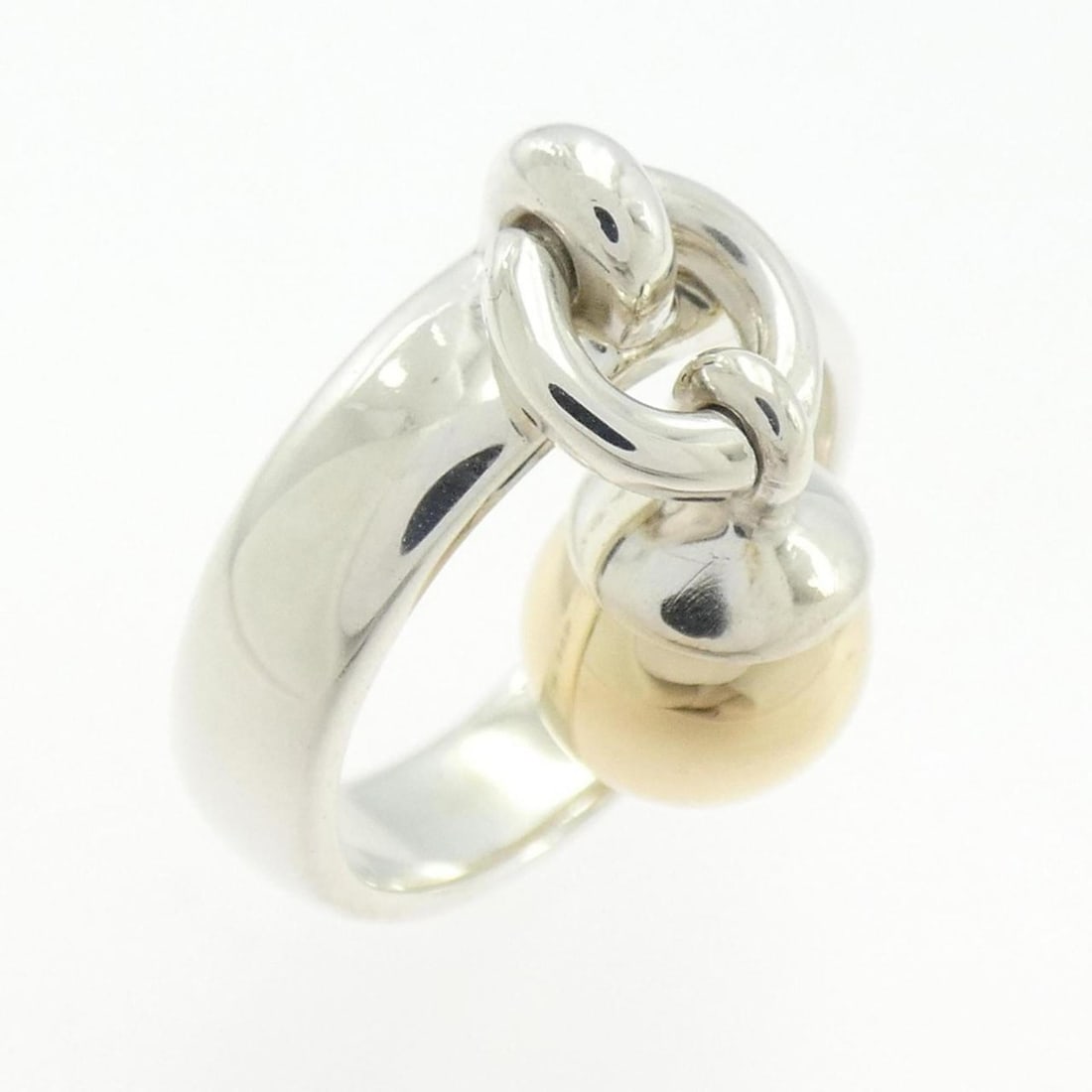 Tiffany 925 750YG Ring: --- Catalog ---Category: SizeJP Size: 9.0US Size: 5Category: DesignType: Band ringGender: WomenMaterial: Silver 925, Yellow gold (18K)Category: GeneralBrand: Tiffany--- Item List ---Section: