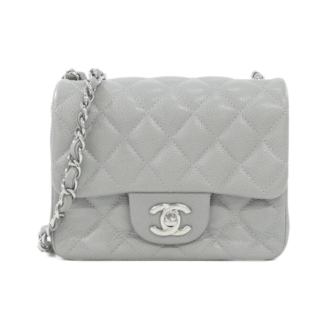 Chanel 35200 Shoulder Bag: --- Catalog ---Category: SizeSize (HxWxD): 13cm x 16.5cm x 7.5cm / 5.11'' x 6.49'' x 2.95''Category: DesignType: Shoulder bagColor: GrayGender: WomenMaterial: Grained Calfskin Hardware Color: