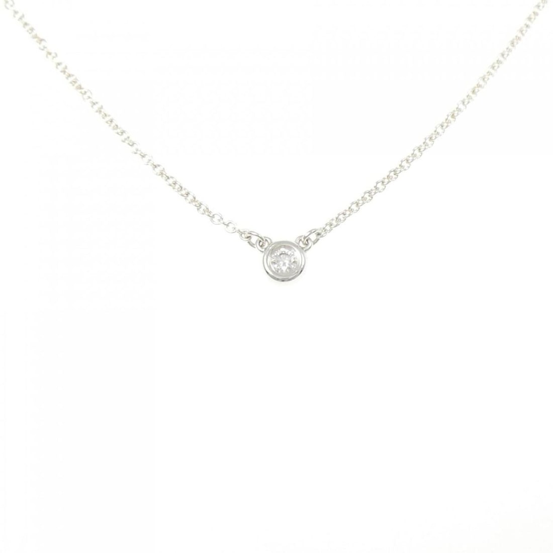 Tiffany By the Yard Necklace: --- Catalog ---Category: SizePendant Size: 4.2mm / 0.16''Neck Circumference: 42 cm / 16.53''Category: DesignStone: DiamondGender: WomenMaterial: Silver 925Necklace Type: NecklaceCategory: