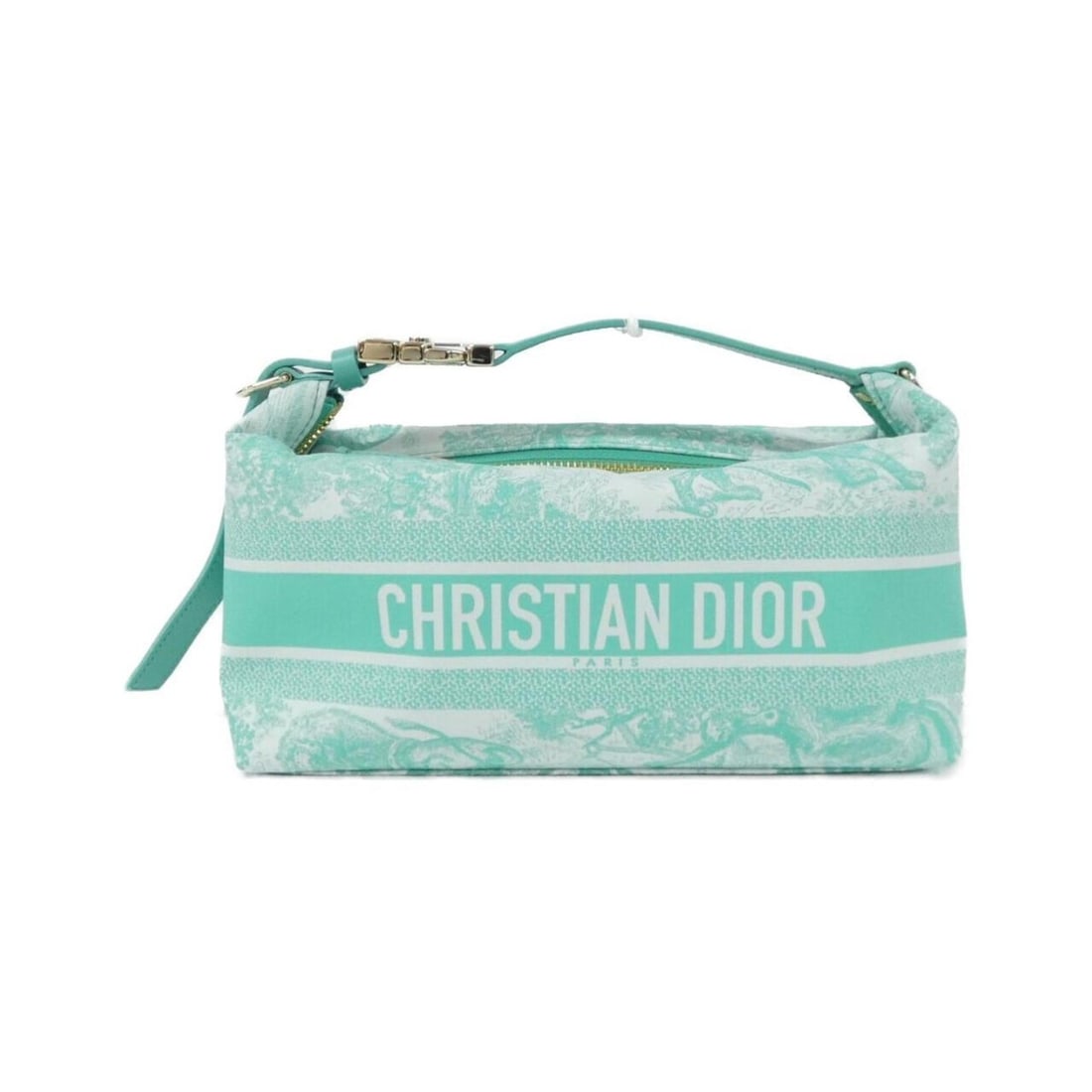 Christian Dior DIORIVIERA Nomade Medium Handbag Pouch S5554ONTJ: --- Catalog ---Category: SizeSize (HxWxD): 13cm x 22cm x 9.5cm / 5.11'' x 8.66'' x 3.74''Category: DesignType: Handbag, PouchColor: GreenGender: WomenMaterial: Canvas Category: GeneralMPN:
