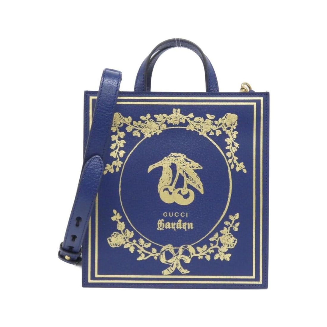 Gucci GUCCI GARDEN 513909 handbag: --- Catalog ---Category: SizeSize (HxWxD): 23cm x 22cm x 5cm / 9.05'' x 8.66'' x 1.96''Category: DesignType: HandbagColor: NavyGender: Women,MenMaterial: Leather Category: GeneralMPN: 513909Brand: