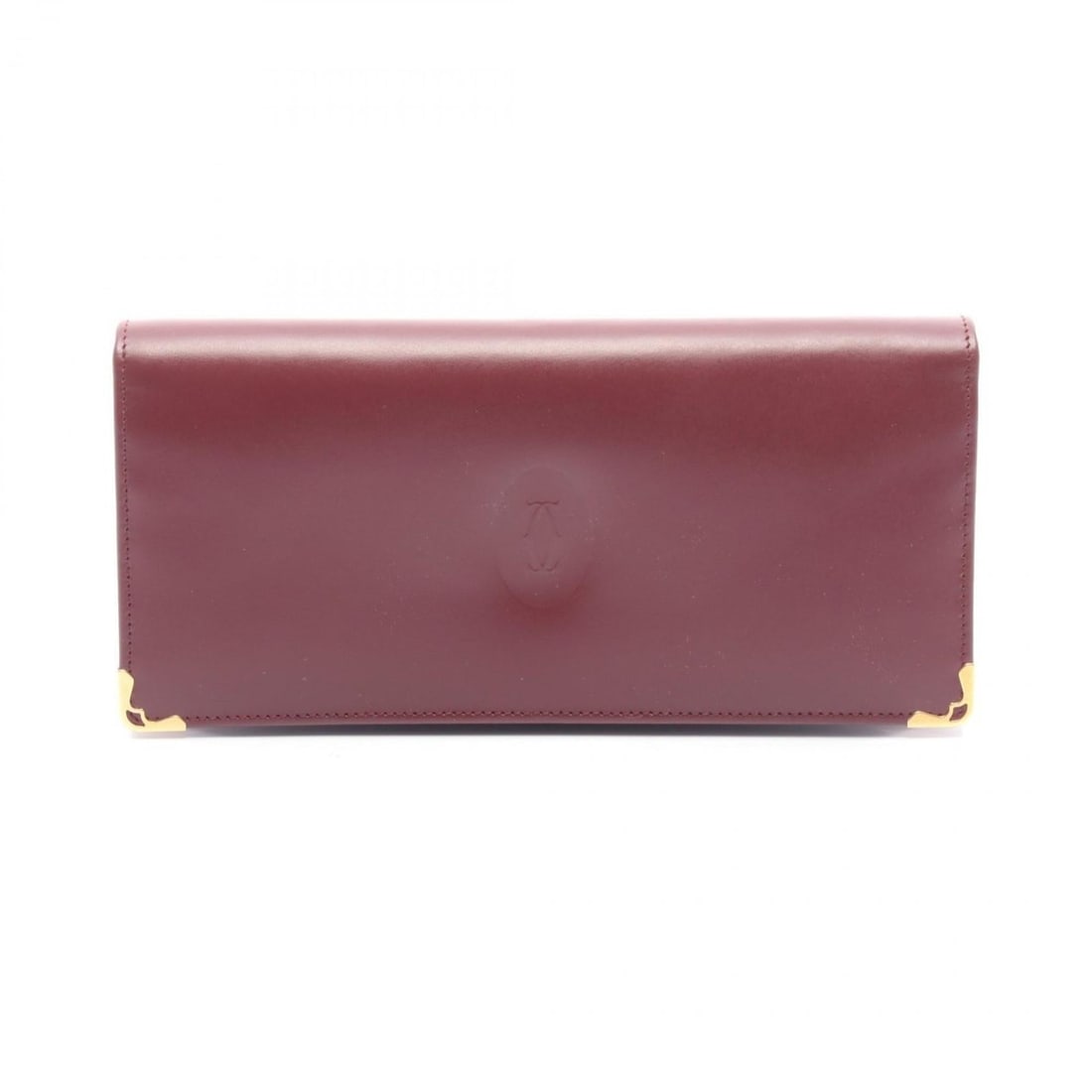 Cartier Must Line Bi-fold Long Wallet, Leather, Women's, Bordeaux, L3000466: --- Catalog ---Category: SizeSize (HxWxD): 9cm x 19cm x 2.5cm / 3.54'' x 7.48'' x 0.98''Category: DesignType: Long wallet (bi-fold)Color: BordeauxGender: Women,MenMaterial: Leather Category: