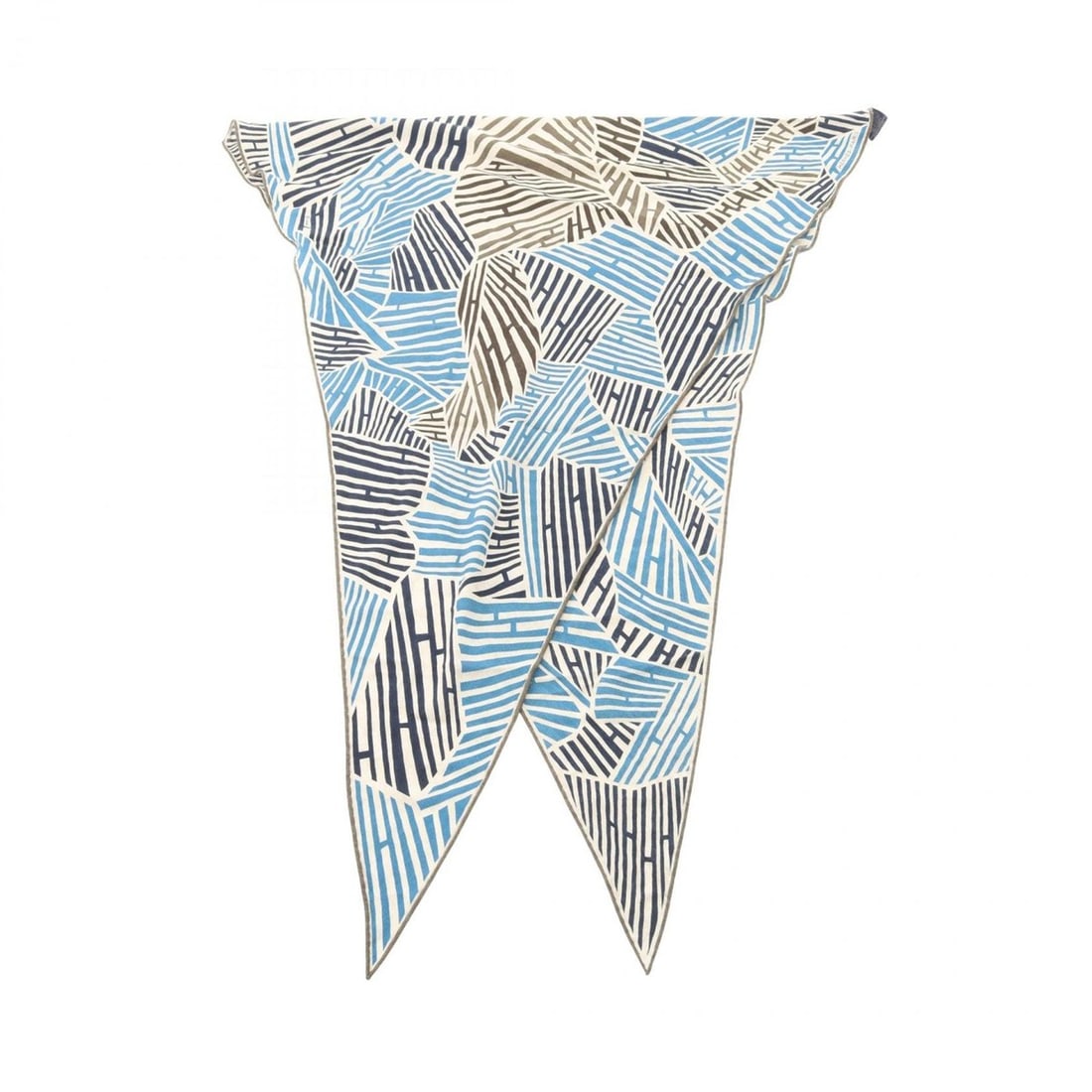 Hermès HERMES Lozange GM Diamond Gallop H Scarf Silk Cashmere Men's Women's Blue Navy Gray: --- Catalog ---Category: SizeSize (LxW): 2m x 75cm / 78.74'' x 29.52''Category: DesignType: ScarfColor: Blue, Gray, NavyGender: Men,WomenMaterial: Silk , Cashmere Category: GeneralBrand: Hermes---