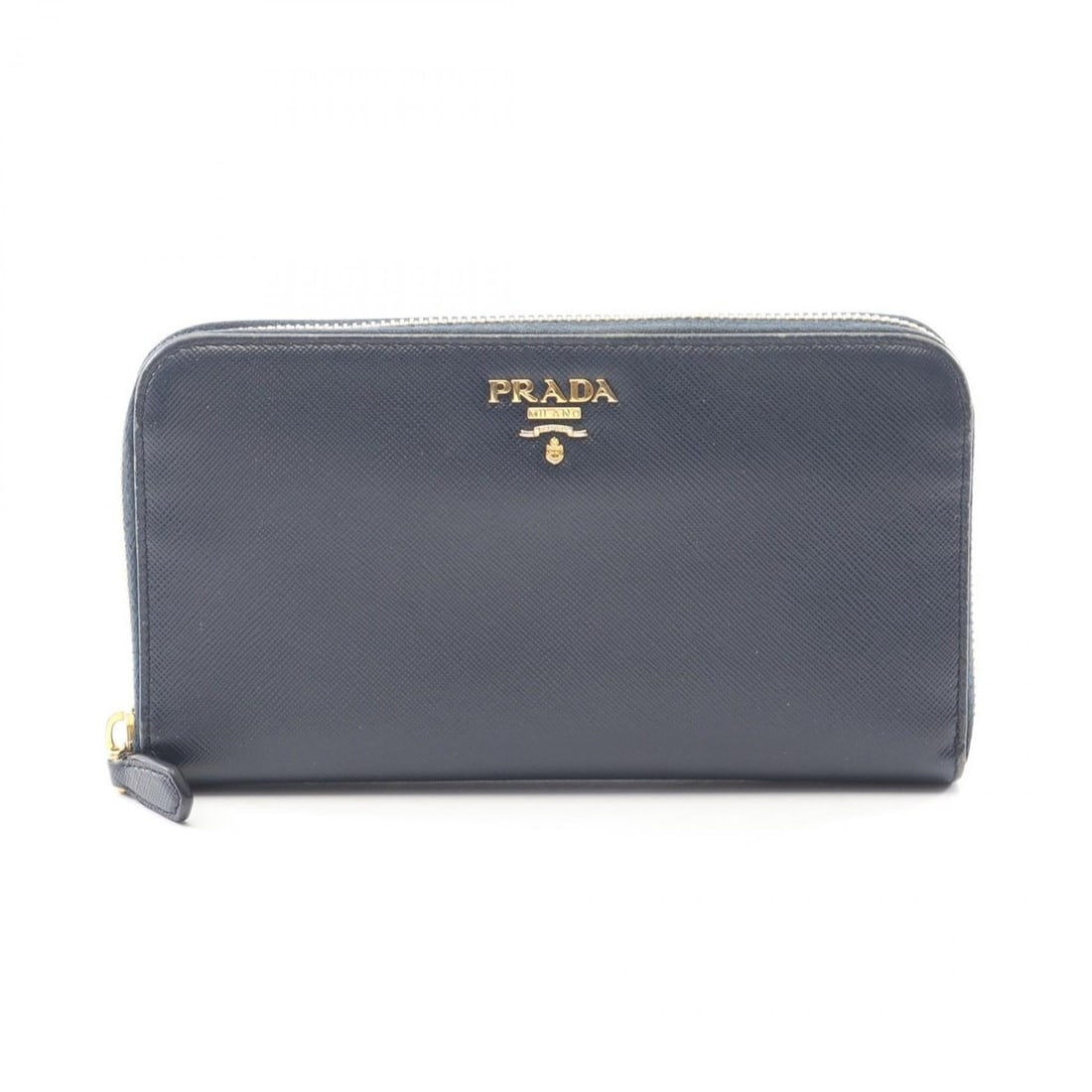 Prada SAFFIANO METAL Round Long Wallet in Saffiano Leather, Navy Blue, Women's, 1M0506: --- Catalog ---Category: SizeSize (HxWxD): 10.5cm x 18.5cm x 2.5cm / 4.13'' x 7.28'' x 0.98''Category: DesignType: Long wallet (bi-fold)Color: NavyGender: WomenMaterial: Leather Leather/Fur Type: Saff