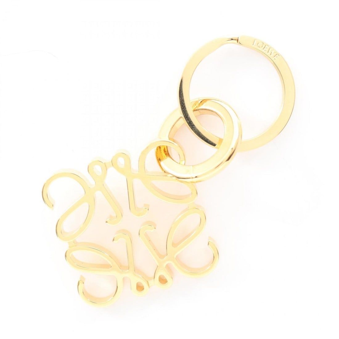LOEWE Anagram Key Ring Charm Accessory GP Women's Gold 111.25.203 (1 of 9)