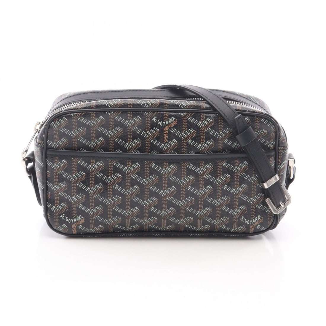 Goyard Cap Vert PM Shoulder Bag in Coated Canvas and Leather, Women's, Black/Multicolor,: --- Catalog ---Category: SizeSize (HxWxD): 13cm x 22cm x 7cm / 5.11'' x 8.66'' x 2.75''Category: DesignType: Shoulder bagColor: Black, Multi-colorGender: WomenMaterial: Coated canvas , Leather Categor