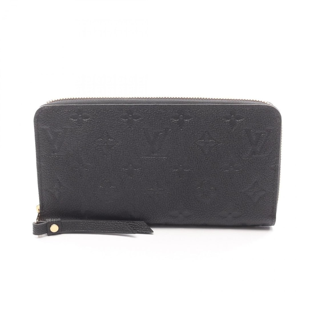 Louis Vuitton Zippy Wallet, Monogram Empreinte Leather, Round Long Women's, Black, M61864 (1 of 8)