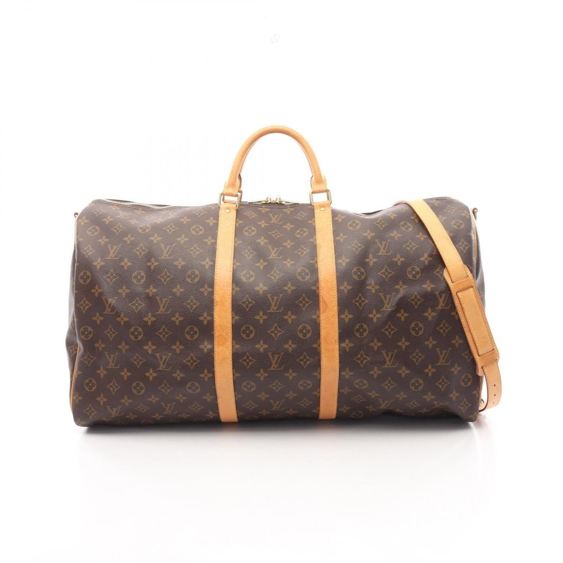 Louis Vuitton Keepall Bandouliere 60 Boston Bag, Coated Canvas and Leather, Monogram, Brown, Men's: --- Catalog ---Category: SizeSize (HxWxD): 32cm x 60cm x 26cm / 12.59'' x 23.62'' x 10.23''Category: DesignType: Boston bagColor: BrownGender: Men,WomenMaterial: Coated canvas , Leather Category: Gene