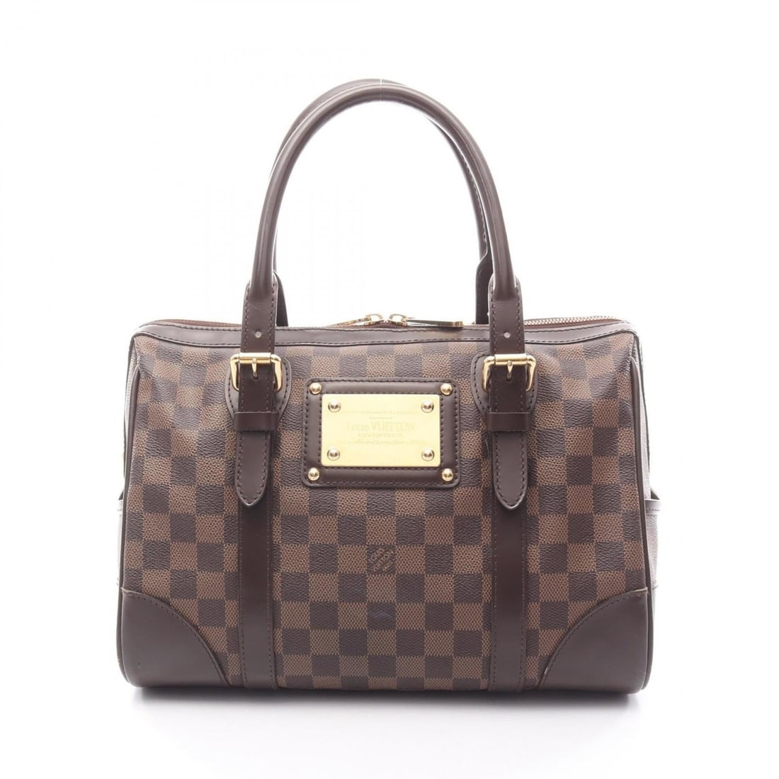 Louis Vuitton Berkeley Handbag, Coated Canvas, Leather, Damier, Women's, Brown, N52000: --- Catalog ---Category: SizeSize (HxWxD): 21cm x 31cm x 19cm / 8.26'' x 12.2'' x 7.48''Category: DesignType: HandbagColor: BrownGender: WomenMaterial: Coated canvas , Leather Category: GeneralMPN: N5