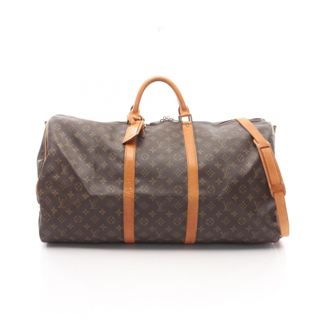 Louis Vuitton Keepall Bandouliere 60 Boston Bag, Coated Canvas and Leather, Monogram, Brown, Men's: --- Catalog ---Category: SizeSize (HxWxD): 32cm x 60cm x 26cm / 12.59'' x 23.62'' x 10.23''Category: DesignType: Boston bagColor: BrownGender: Men,WomenMaterial: Coated canvas , PVC , Monogram , Leath