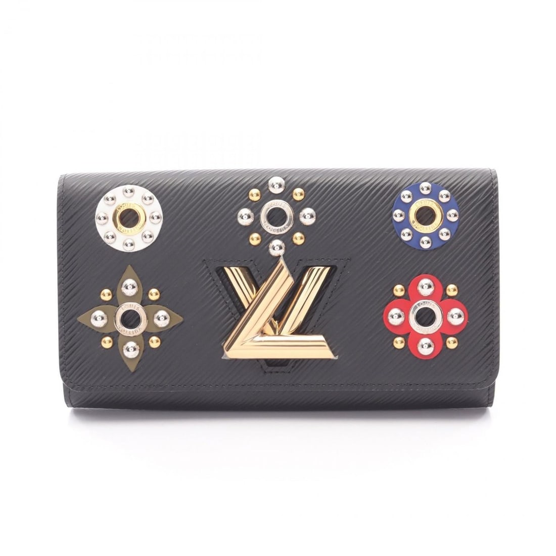 Louis Vuitton Portefeuille Twist Bi-fold Long Wallet in Epi Leather, Black and Multicolor, Women's,: --- Catalog ---Category: SizeSize (HxWxD): 11cm x 19cm x 3cm / 4.33'' x 7.48'' x 1.18''Category: DesignType: Long wallet (bi-fold)Color: Black, Multi-colorGender: WomenMaterial: Epi leather Category: