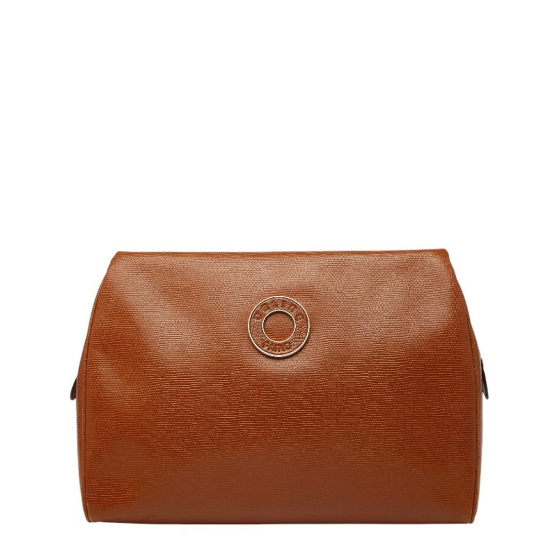 Celine Circle Logo Clutch Bag/Second Bag Brown Leather Women's CELINE (1 of 10)
