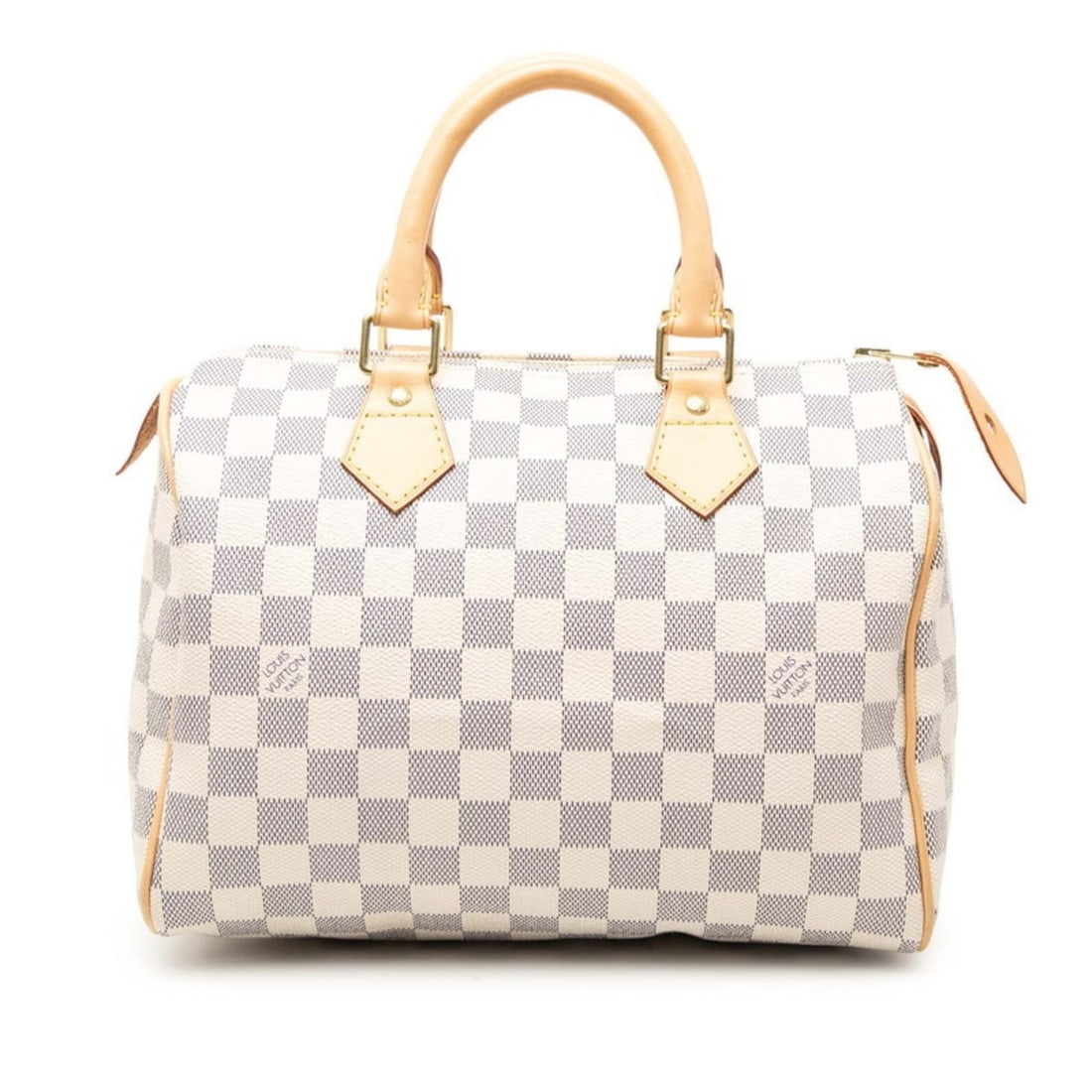 Louis Vuitton Damier Azur Speedy 25 Handbag/Mini Boston Bag N41534 White Leather Women's LOUIS: --- Catalog ---Category: SizeSize (HxWxD): 22cm x 26cm x 12cm / 8.66'' x 10.23'' x 4.72''Category: DesignType: Boston bag, HandbagColor: WhiteGender: WomenMaterial: PVC , Leather Category: GeneralMPN: