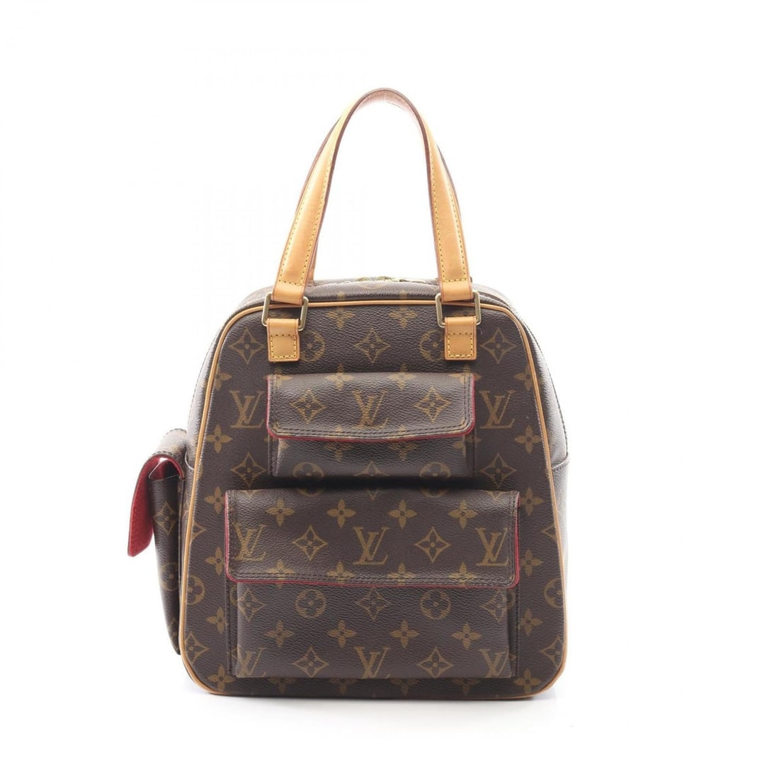 Louis Vuitton Excentricite Handbag, Coated Canvas and Leather, Monogram, Women's, Brown, M51161 (1 of 13)
