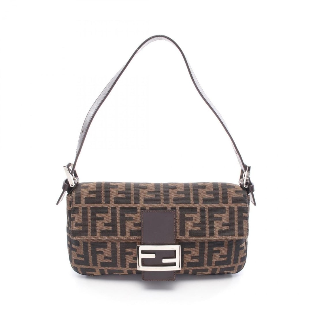 Fendi Mamma Bucket Zucca Handbag, Canvas and Leather, Women's, Brown (1 of 12)