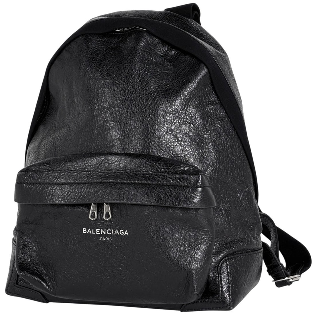 Balenciaga BALENCIAGA logo rucksack/daypack/backpack in black leather for women (1 of 8)