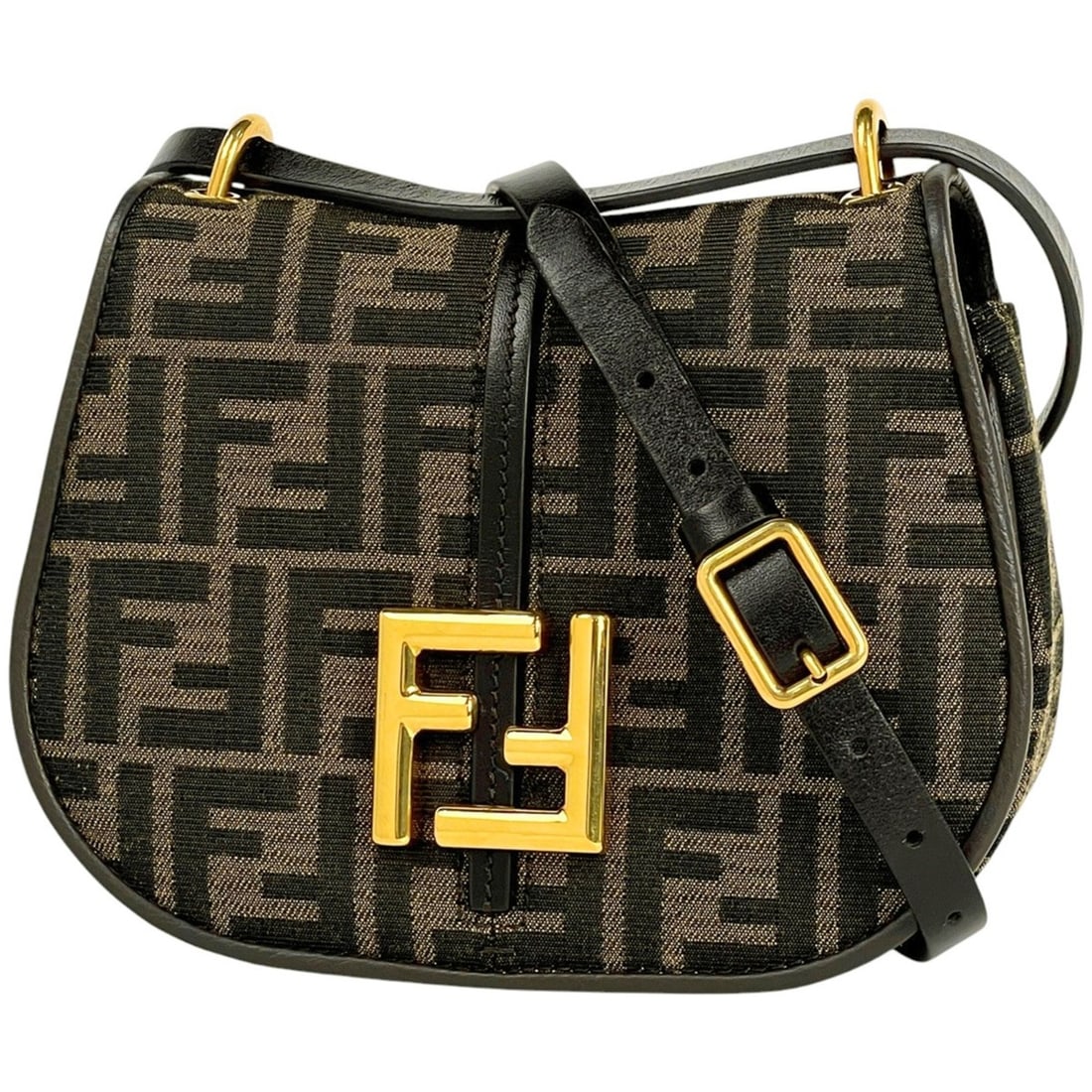 Fendi Camon Small Shoulder Bag, Common Zucca Print, Brown Canvas, 8BS082, Women's: --- Catalog ---Category: SizeSize (HxWxD): 14.5cm x 18cm x 5.5cm / 5.7'' x 7.08'' x 2.16''Category: DesignType: Shoulder bagColor: BrownGender: WomenMaterial: Zucca Inner Pocket: Open pocket 1Outer Po