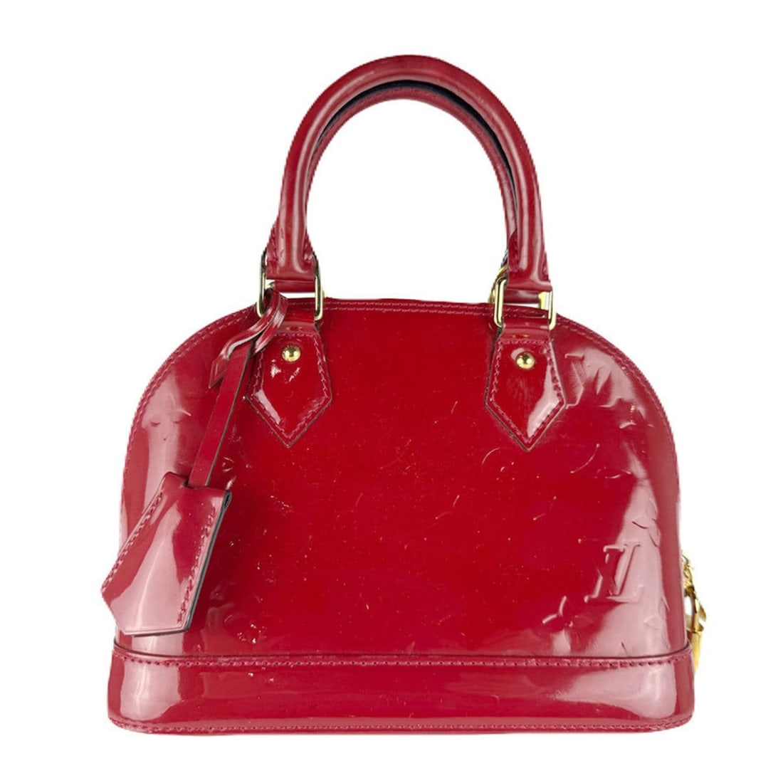 Louis Vuitton Monogram Vernis Alma BB Pomme d'Amour Handbag/Shoulder Bag, Women's, M91606 z8429: --- Catalog ---Category: SizeSize (HxWxD): 18cm x 23cm x 12cm / 7.08'' x 9.05'' x 4.72''Category: DesignType: Handbag, Shoulder bagColor: Pomme d'amourGender: WomenMaterial: Monogram Vernis Category: