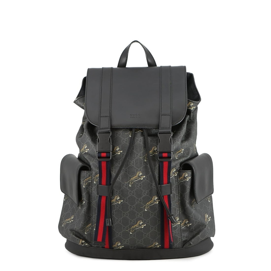 Gucci Sherry Line Tiger GG Supreme Backpack 495563 GUCCI Bag Black: --- Catalog ---Category: SizeWeight: 1.18kg / 2.6lb.Size (HxWxD): 43cm x 34cm x 10cm / 16.92'' x 13.38'' x 3.93''Category: DesignType: BackpackColor: BlackGender: MenMaterial: GG Supreme , Leather Har