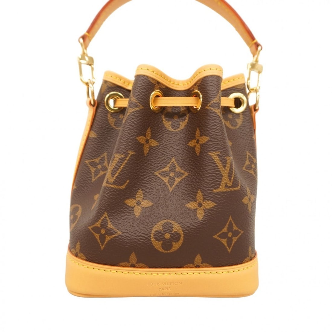 Louis Vuitton Monogram Nano Noe Handbag M81266 Brown 2-Way Bag for Women P2178480: --- Catalog ---Category: SizeSize (HxWxD): 15cm x 13cm x 10cm / 5.9'' x 5.11'' x 3.93''Category: DesignType: HandbagColor: BrownGender: WomenCategory: GeneralMPN: M81266Brand: Louis Vuitton--- Item Li