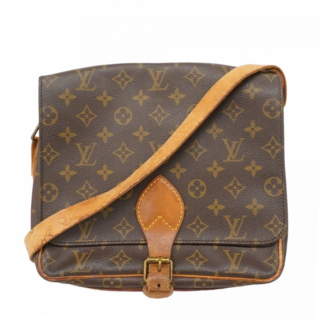 Louis Vuitton Monogram Cartouchiere GM Shoulder Bag M51252 Brown Women's P2175265 (1 of 17)