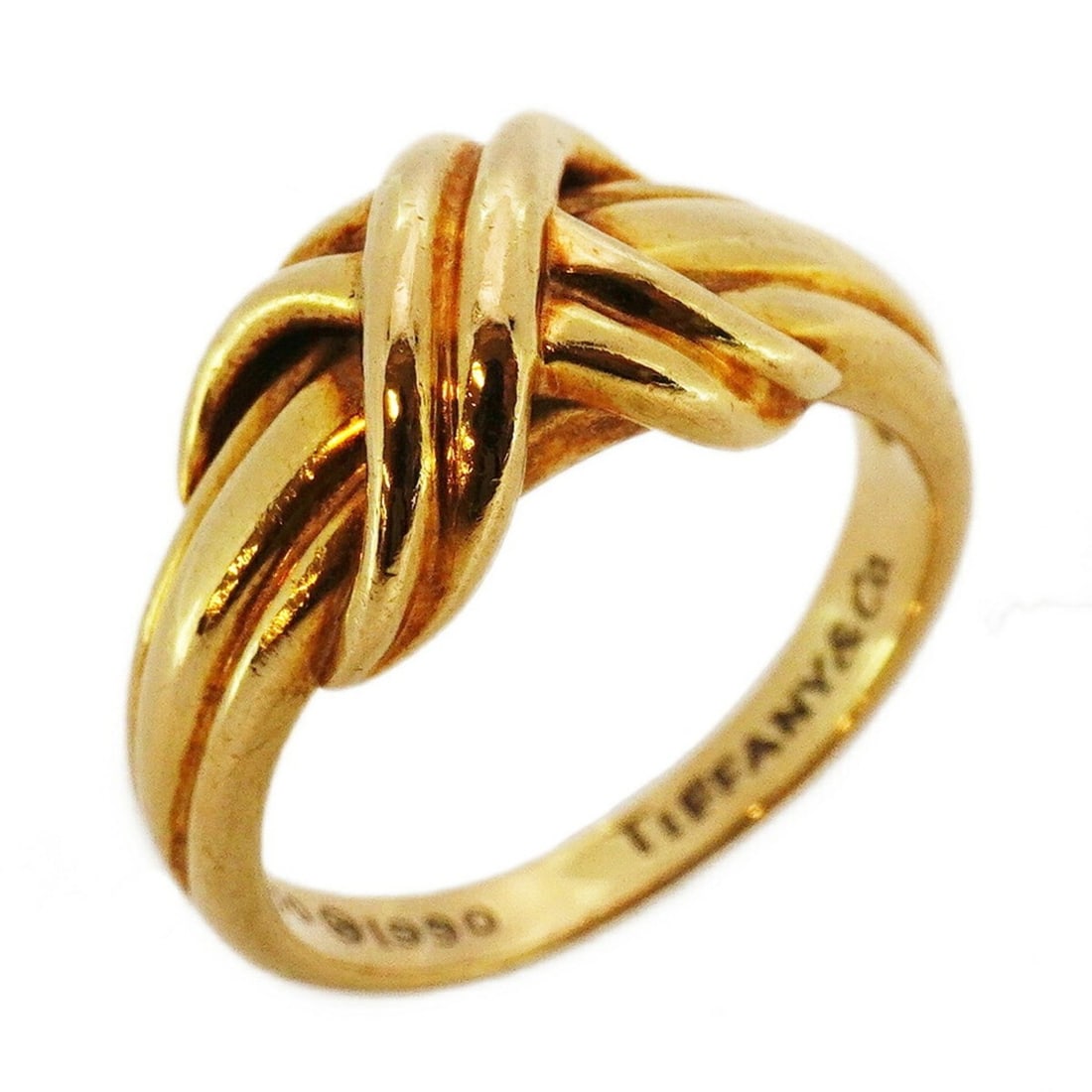 Tiffany Signature Ring, 18K Yellow Gold, Size 11, Women's: --- Catalog ---Category: SizeJP Size: 11US Size: 6Category: DesignType: Band ringGender: WomenMaterial: Yellow gold (18K)Category: GeneralBrand: Tiffany--- Item List ---Section: ConditionRanking: Rank