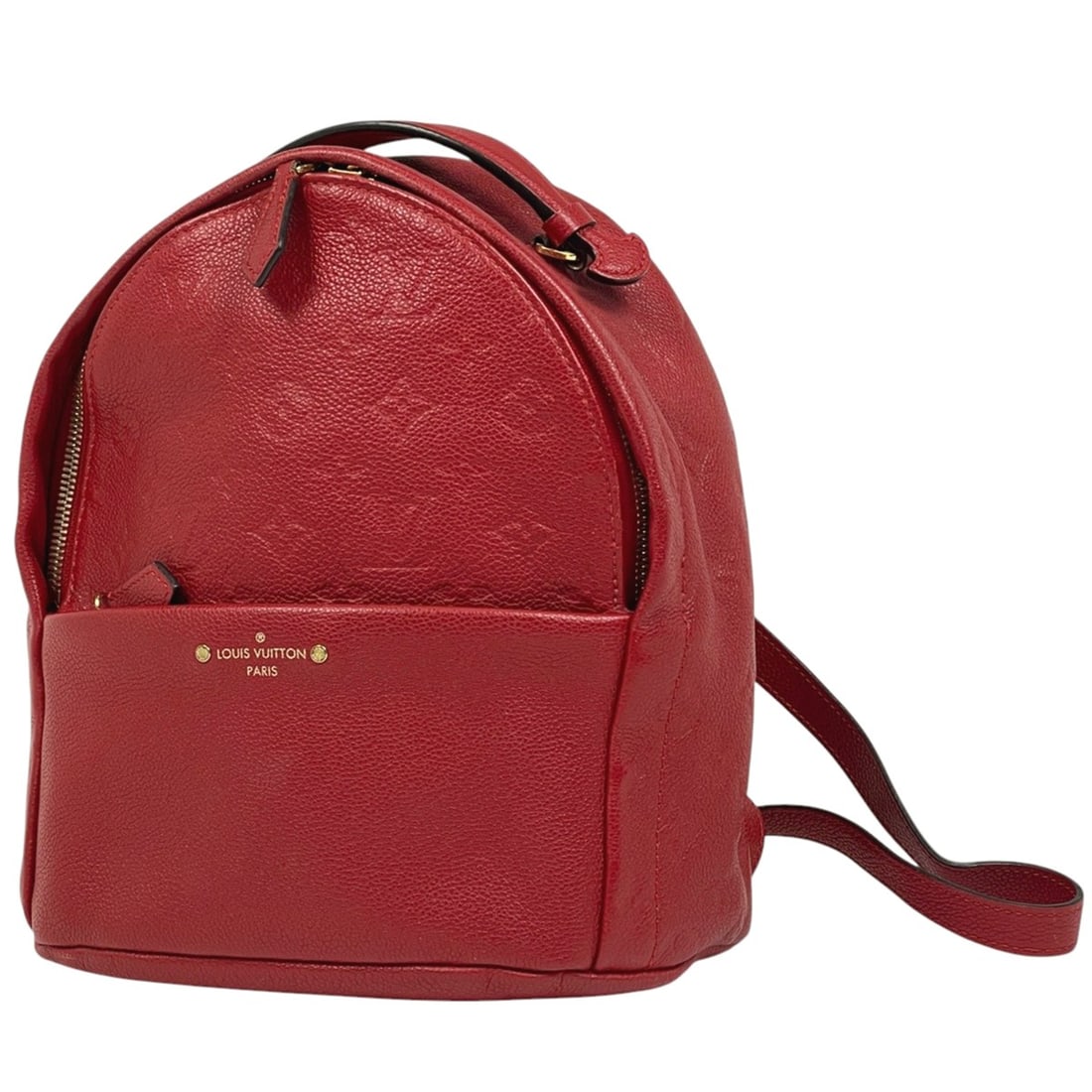 Louis Vuitton Sorbonne Backpack, Daypack, Monogram Empreinte, Cerise, M44015, Women's: --- Catalog ---Category: SizeSize (HxWxD): 25cm x 24cm x 13cm / 9.84'' x 9.44'' x 5.11''Category: DesignType: BackpackColor: CeriseGender: WomenMaterial: Monogram Empreinte Category: GeneralBrand: Lou