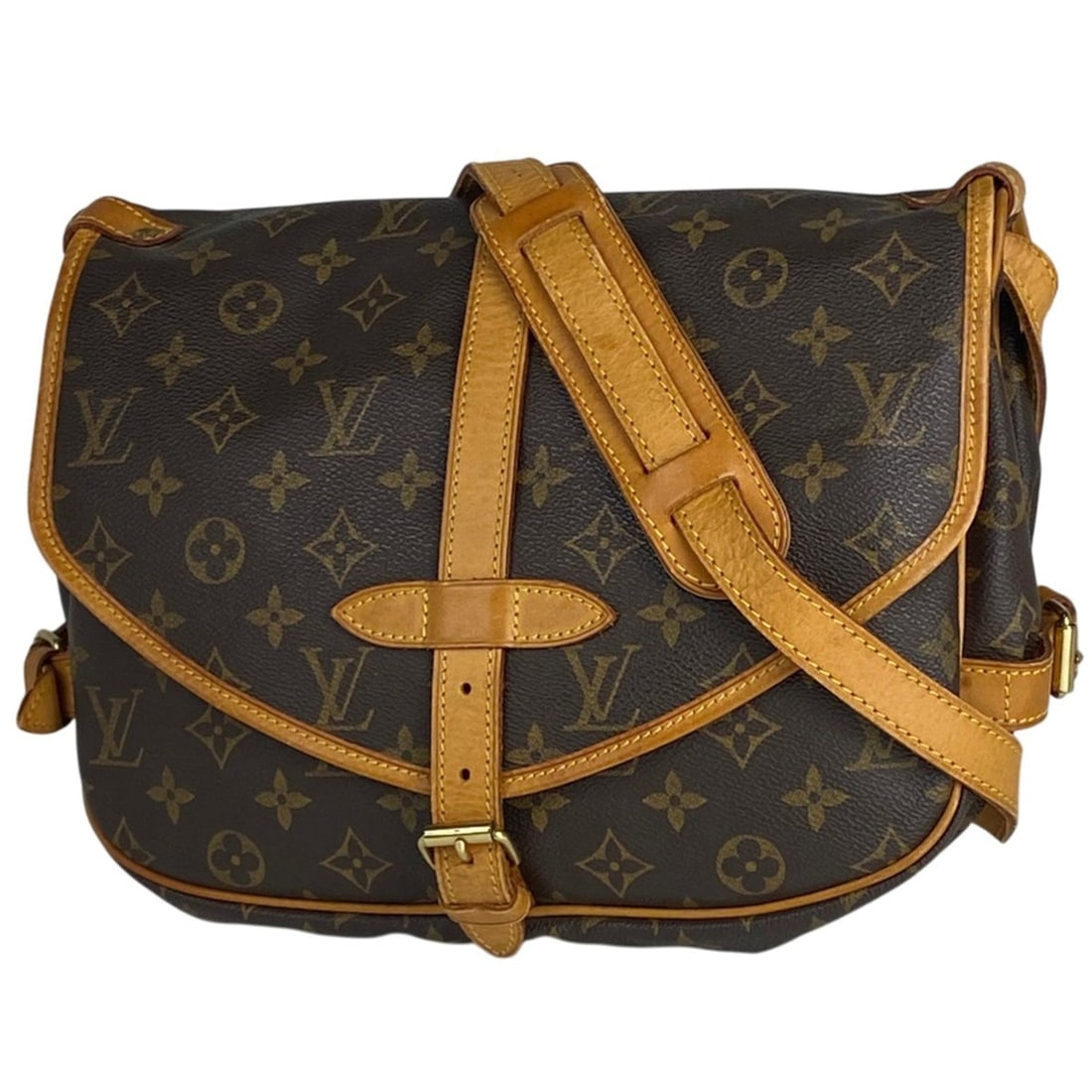 Louis Vuitton Saumur 30 Crossbody Shoulder Bag Monogram Brown M42256 Women's (1 of 9)