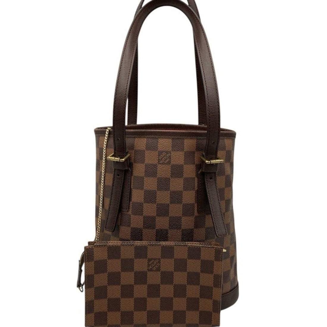 LOUIS VUITTON Damier Ebene Mare Bucket Shoulder Tote Bag N42240 D4: --- Catalog ---Category: SizeSize (HxWxD): 24.5cm x 21cm x 15cm / 9.64'' x 8.26'' x 5.9''Category: DesignType: Tote bagColor: BrownGender: Women,MenMaterial: PVC , Leather Category: GeneralMPN: N42240