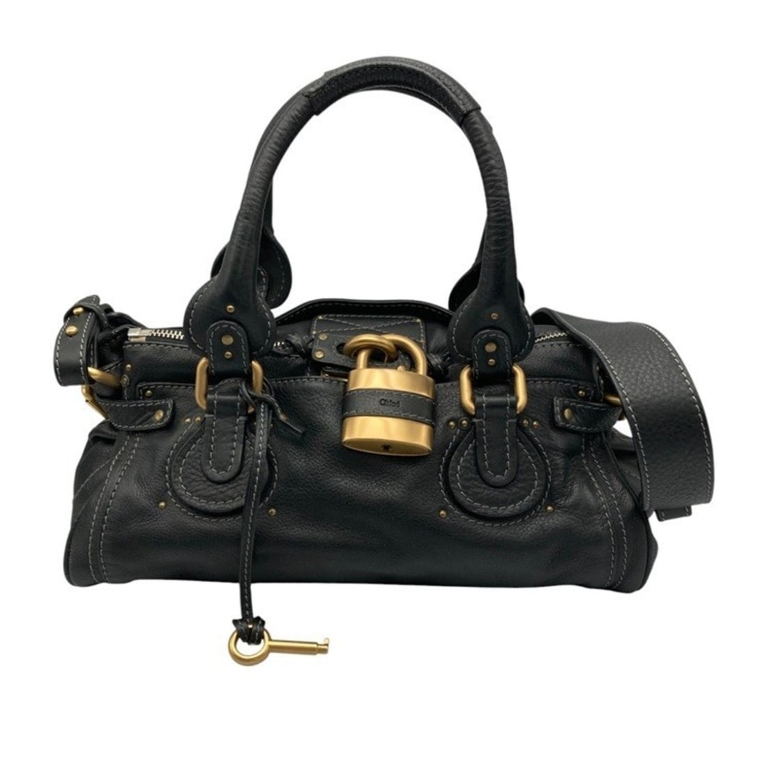 Chloé Chloe Paddington Leather Bag for Women, Black, D4: --- Catalog ---Category: SizeSize (HxWxD): 20cm x 36cm x 19cm / 7.87'' x 14.17'' x 7.48''Category: DesignType: Handbag, Shoulder bagColor: BlackGender: WomenMaterial: Leather Category: GeneralBrand: C