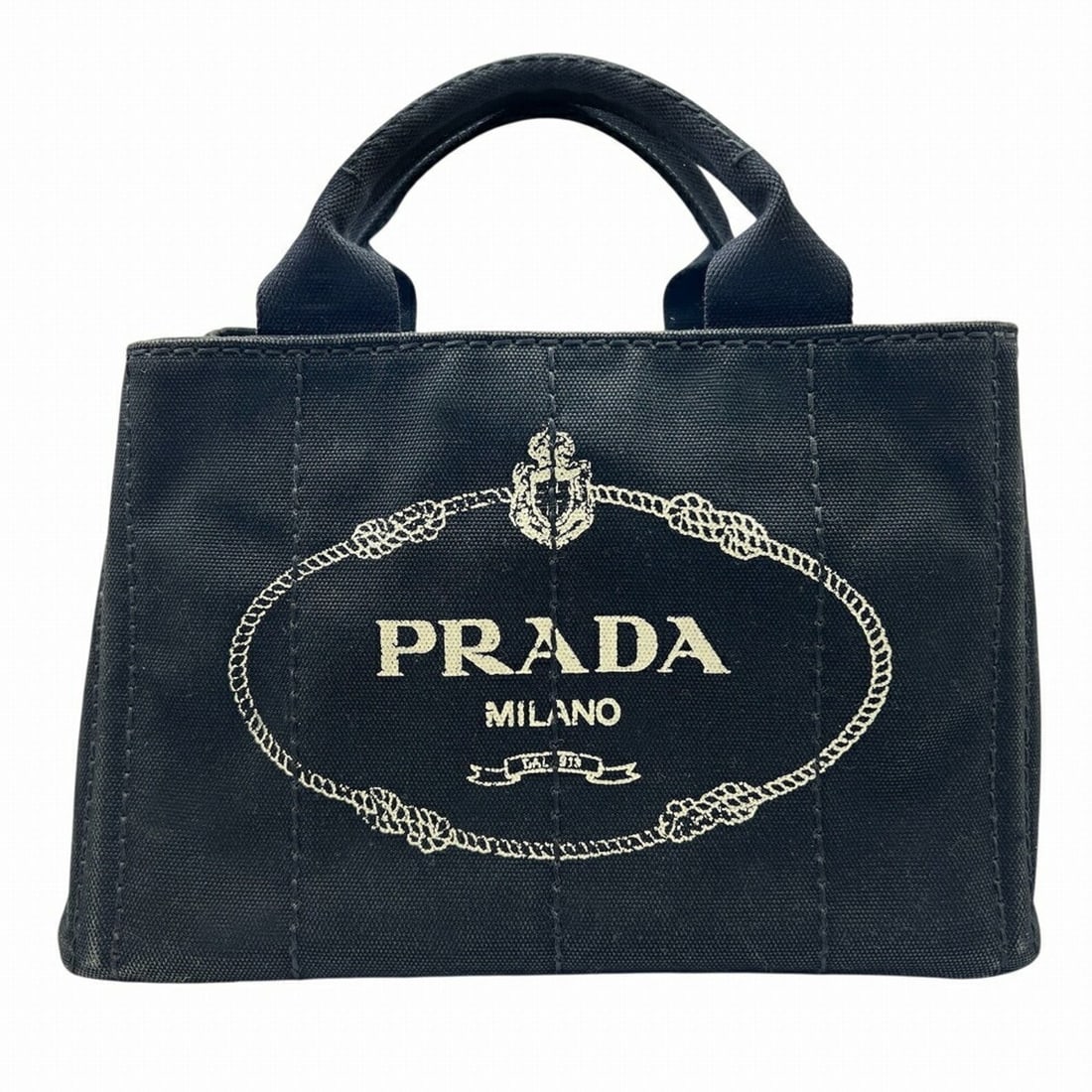 PRADA Canapa Mini Tote in Black Canvas (BN2439) - Handbag for Men and Women: --- Catalog ---Category: SizeSize (HxWxD): 19cm x 27cm x 14cm / 7.48'' x 10.62'' x 5.51''Category: DesignType: HandbagColor: BlackGender: Men,WomenMaterial: Canvas Category: GeneralBrand: Prada--- Ite
