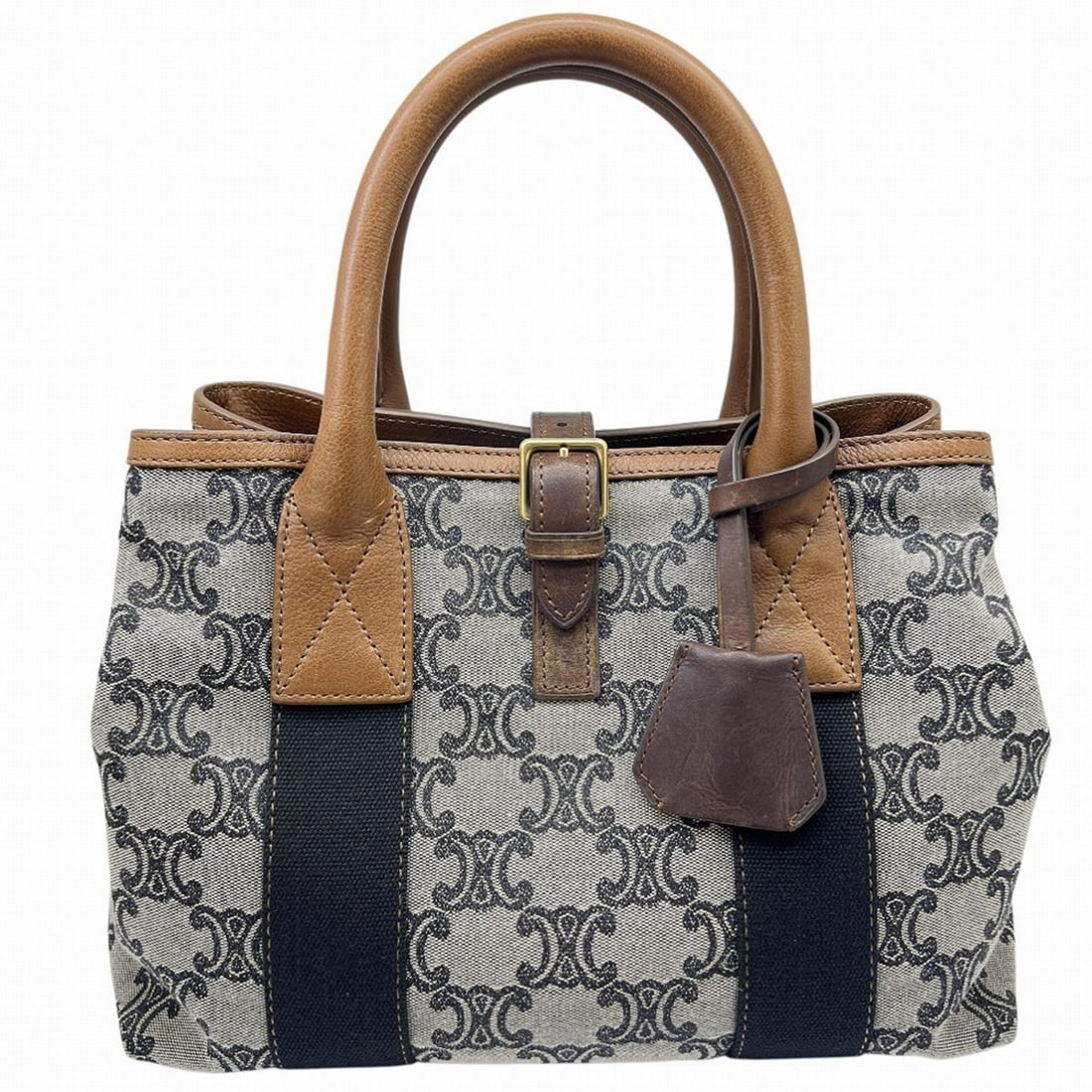 CELINE Trim Off Paris Madame Handbag Tote Bag Canvas Leather Women's Men's (1 of 13)