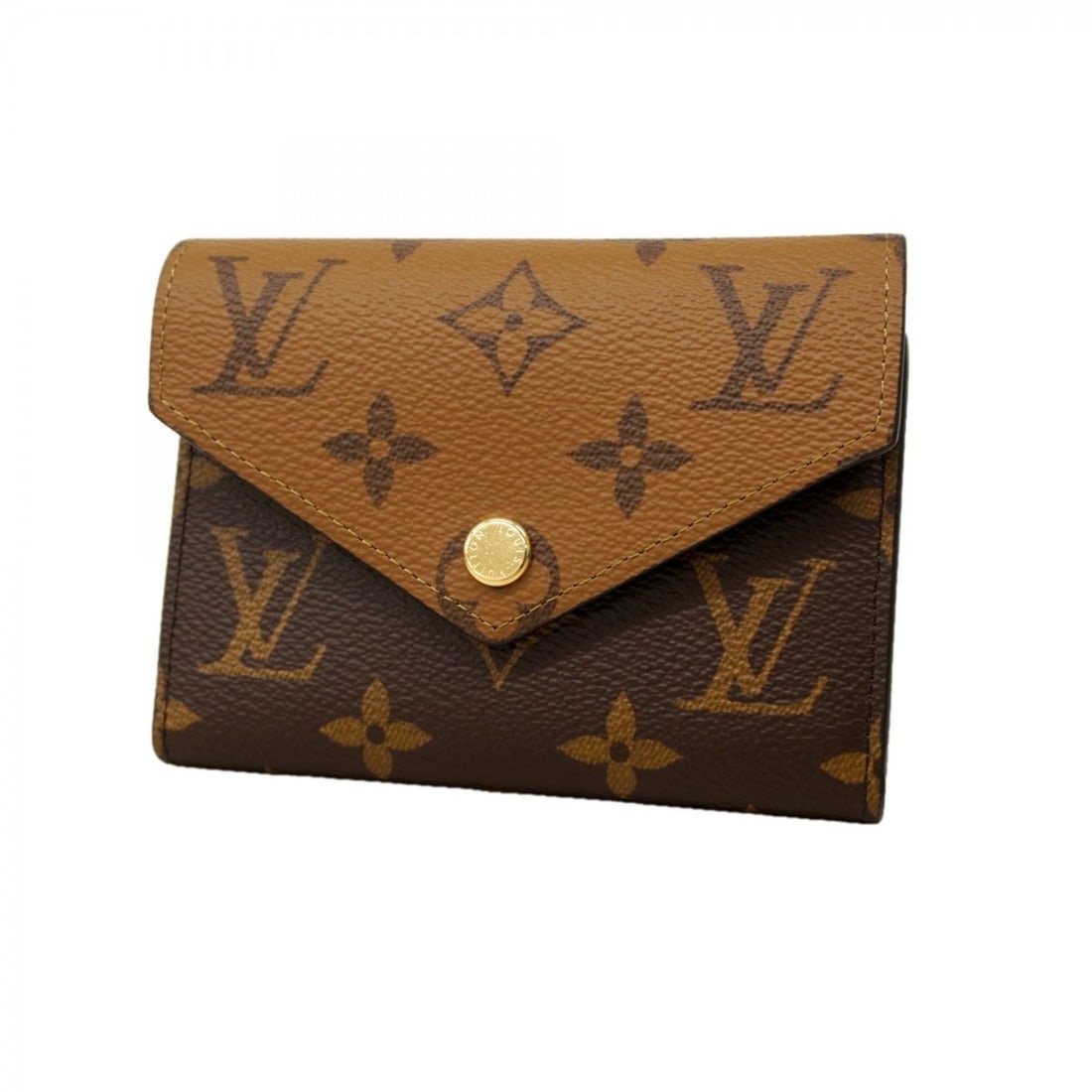 Louis Vuitton Monogram Reverse Portefeuille Victorine Tri-fold Wallet M81557 Brown Women's: --- Catalog ---Category: SizeSize (HxWxD): 9.5cm x 12cm x 2cm / 3.74'' x 4.72'' x 0.78''Category: DesignType: Wallet (tri-fold)Color: BrownGender: WomenCategory: GeneralMPN: M81557Brand: Louis Vuitton