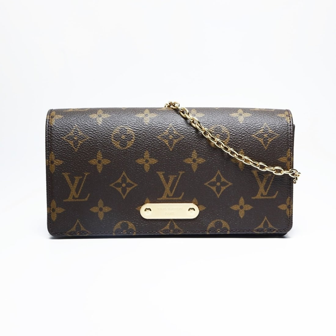 Louis Vuitton Wallet on Chain Lily Monogram Shoulder Bag Brown: --- Catalog ---Category: SizeSize (HxWxD): 11cm x 21cm x 5.5cm / 4.33'' x 8.26'' x 2.16''Category: DesignType: Shoulder bagColor: BrownGender: WomenCategory: GeneralBrand: Louis VuittonCountry of