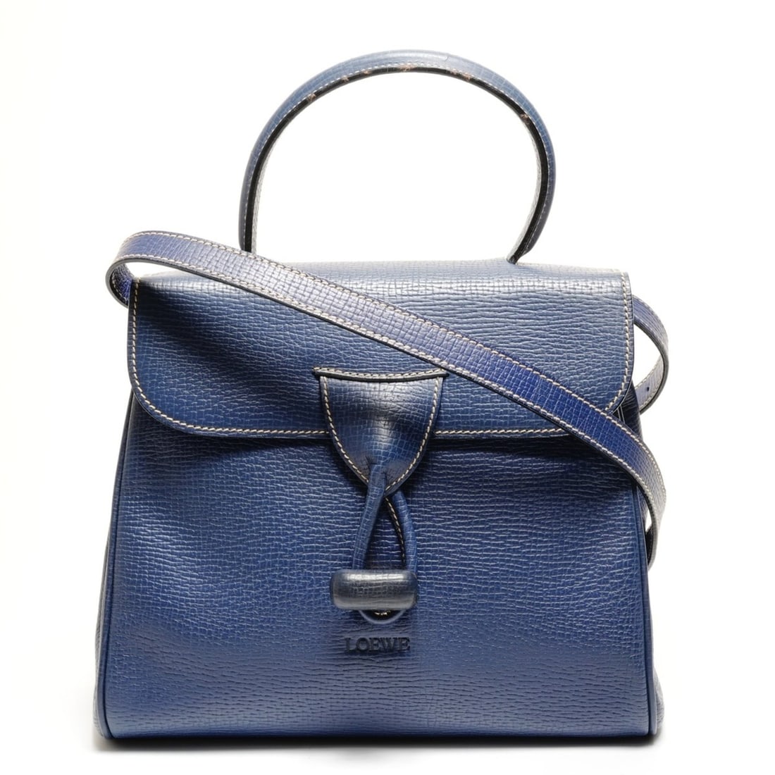 LOEWE Leather Shoulder Bag Blue: --- Catalog ---Category: SizeSize (HxWxD): 25cm x 27.5cm x 11cm / 9.84'' x 10.82'' x 4.33''Category: DesignType: Shoulder bagColor: BlueGender: WomenCategory: GeneralBrand: LoeweCountry of Origin: