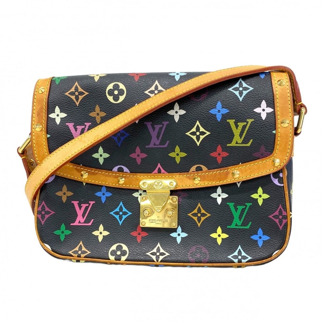 Louis Vuitton Monogram Multicolore Sologne Shoulder Bag M92639 Noir Women's: --- Catalog ---Category: SizeSize (HxWxD): 18cm x 24cm x 7.5cm / 7.08'' x 9.44'' x 2.95''Category: DesignType: Shoulder bagColor: NoirGender: WomenCategory: GeneralMPN: M92639Brand: Louis Vuitton--- I